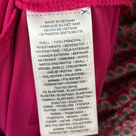 Lauren Ralph Lauren Sheath Jersey Dress Women’s 10 Pink Stretch Floral Career - Picture 10 of 12